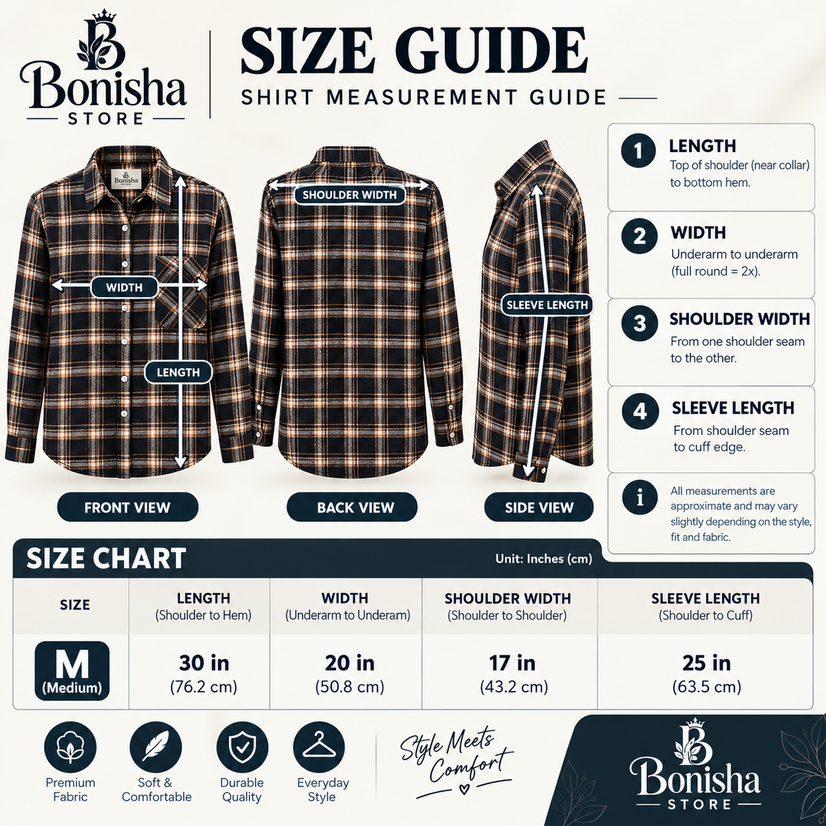 Peacocks black and beige check button-up shirt – alternate view